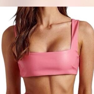 MESHKI Mahla Faux Leather set in Pink